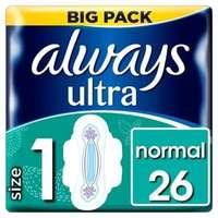 always ultra normal plus with wings duo sanitary pad 26pk