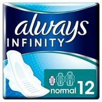 always infinity normal plus with wings sanitary pad 12pk