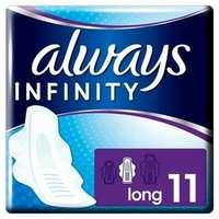 always infinity long plus with wings sanitary pad 11pk