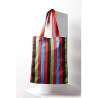 Alison Striped Tote Bag, RED