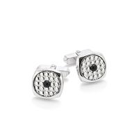 Albany Sterling Silver And Onyx Cufflinks