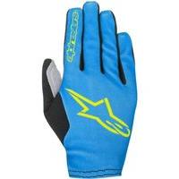 Alpinestars Men\'s Aero 2 Gloves, Bright Blue/acid Yellow, X-large