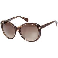 alexander mcqueen 4230s womens champagne havana sunglasses womens sung ...