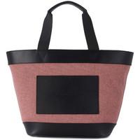 alexander wang black and pink shopping tote womens handbags in pink