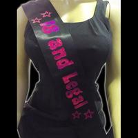 Alandra Black & Pink Sash - 18th