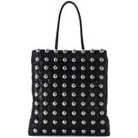 Alexander Wang Dome black leather shopper with studs women\'s Handbags in black