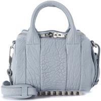 Alexander Wang Rockie Mini bowler bag in grey tumbled lamb leather women\'s Handbags in grey