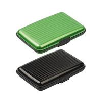 aluminium card wallet 11 free green and black aluminium