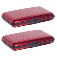 aluminium card wallet 11 free red x 2 aluminium