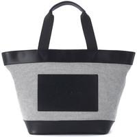 Alexander Wang black and white shopping tote women\'s Shoulder Bag in black