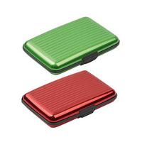 aluminium card wallet 11 free green and red aluminium