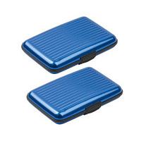 aluminium card wallet 11 free blue x 2 aluminium