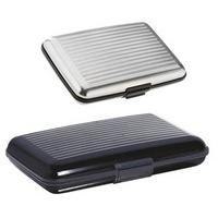 aluminium card wallet 11 free silver and black aluminium