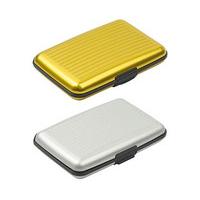 Aluminium Card Wallet (1+1 FREE), Gold and Silver, Aluminium