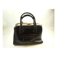 aldo black leather look handbag