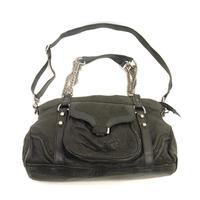 All Saints black soft leather hobo style handbag