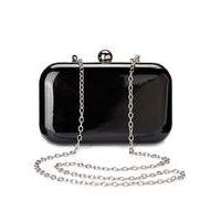 Alice Black Patent Clutch Bag