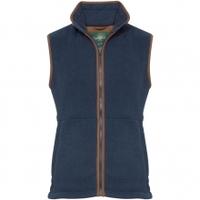 Alan Paine Aylsham Mens Fleece Waistcoat, Blue Steel, Large