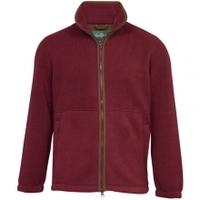 Alan Paine Aylsham Mens Fleece Jacket, Bordeaux, Small