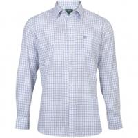 alan paine ilkley mens shirt blue check small