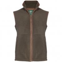 Alan Paine Aylsham Mens Fleece Waistcoat, Green, Small