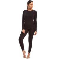 alpine womens thermal underwear set black black