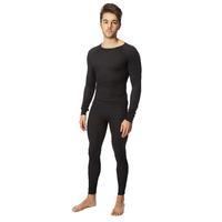 alpine mens thermal underwear set black black