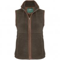 Alan Paine Aylsham Ladies Fleece Waistcoat, Green, 18