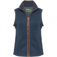 Alan Paine Aylsham Ladies Fleece Waistcoat, Blue Steel, 8