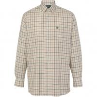 Alan Paine Ilkley Mens Shirt, Olive Wide Check, Small