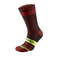 altura ride thermo sock burgundy red black large