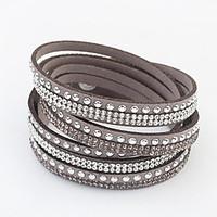 alloyrhinestone bracelet wrap bracelets daily 1pc