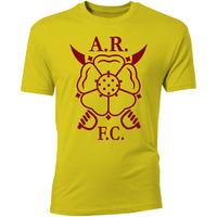 albion rovers core logo t shirt yellow