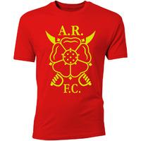 albion rovers core logo t shirt red kids