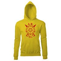 albion rovers supporters hoody yellow kids