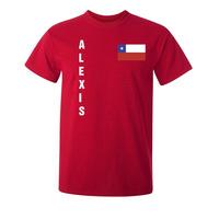 alexis sanchez chile flag t shirt red