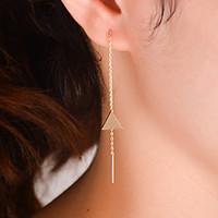 Alloy Fashion Simple Style Sexy Triangle Shape Gold Silver Jewelry Daily Casual 1 pair
