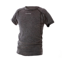 Altura Merino Short Sleeve Base Layer - Grey / Large