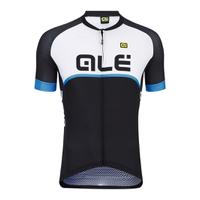 Alé Excel Veloce Jersey - Black/Light Blue - L