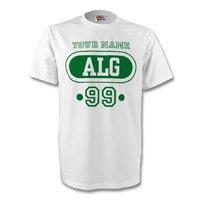 Algeria Alg T-shirt (white) + Your Name