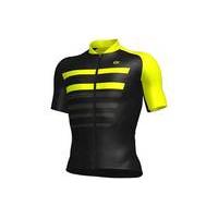 Ale PRR 2.0 Piuma Short Sleeve Jersey | Black/Yellow - S