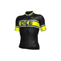 ale prr 20 speedfondo short sleeve jersey blackyellow xxl