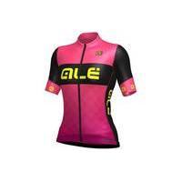 Ale Women\'s R-EV1 Rumbles Short Sleeve Jersey | Black/Pink - XL