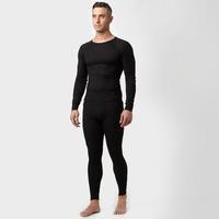 Alpine Men\'s Thermal Underwear Set - Black, Black