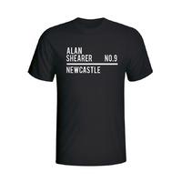 alan shearer newcastle squad t shirt black kids