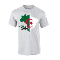 Algeria 2014 Country Flag T-shirt (grey)