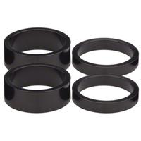 alloy headset spacers pack of 4 black 4 pack