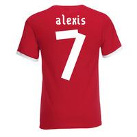 alexis sanchez chile ringer tee red