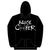 alice cooper eyes logo mens pouched hoodie large