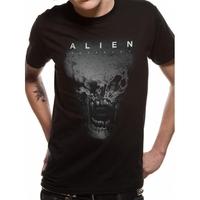 alien covenant head mens x large t shirt black